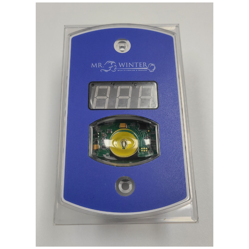 Digital Walk-in Cooler & Freezer Thermometer with Light Switch - Blue
