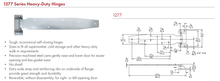 Load image into Gallery viewer, 1277 Series Heavy-Duty Hinges
